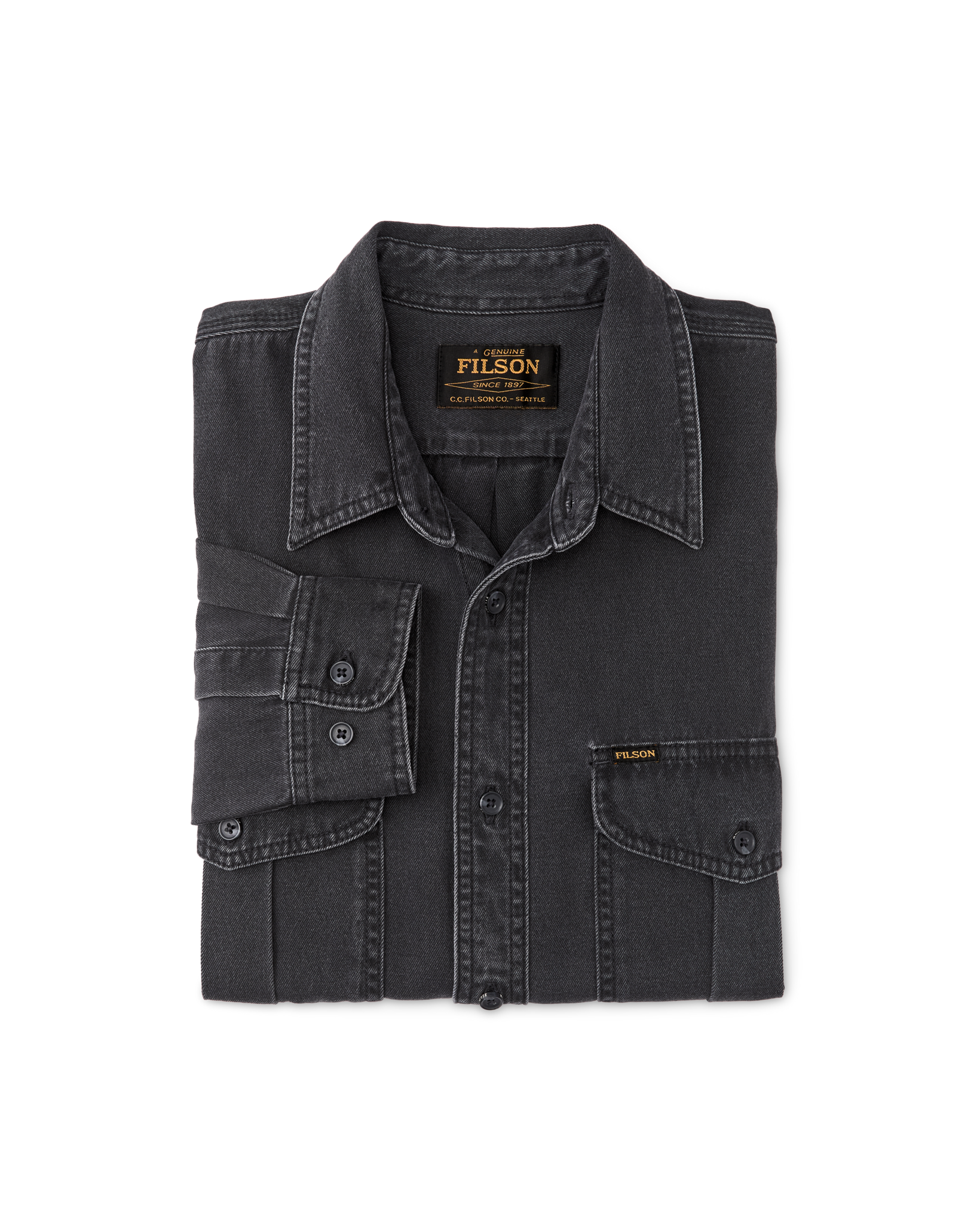 Denim Guide Shirt - Black - Image 4