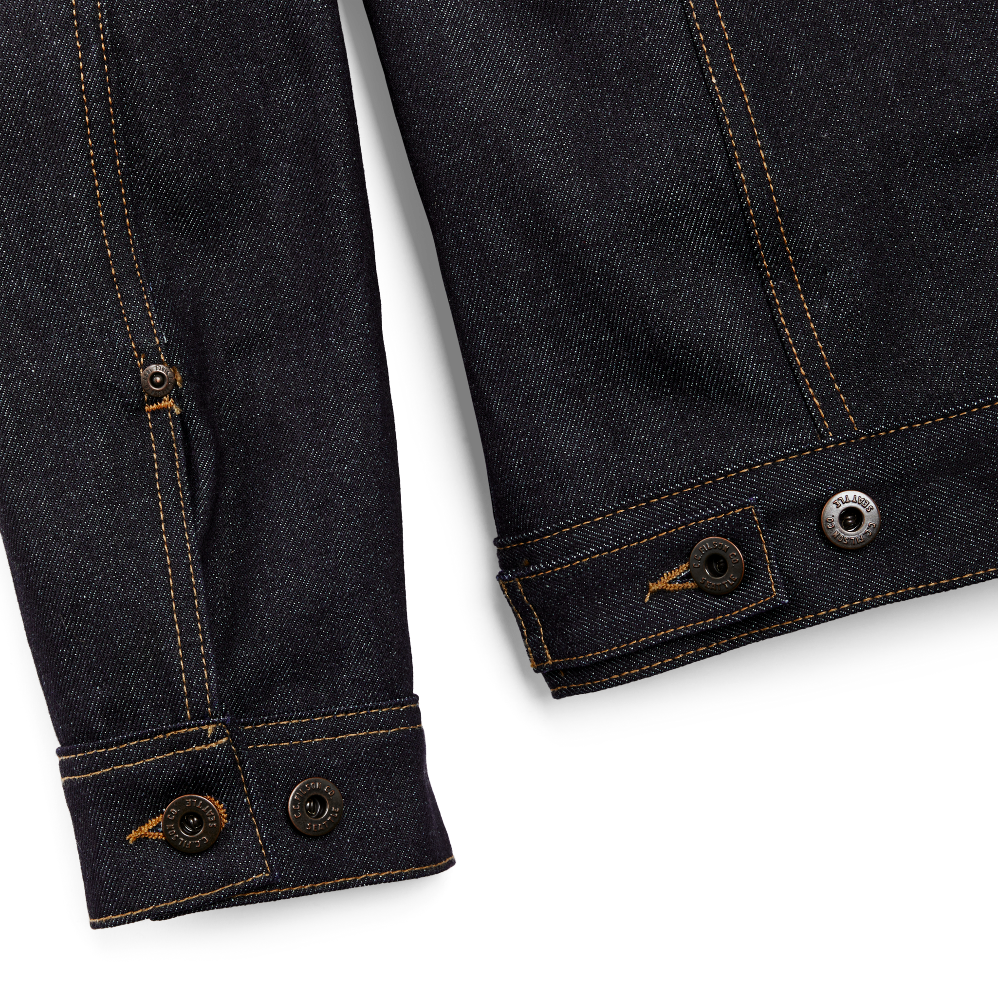 Lined Denim Short Cruiser Jacket - Raw Indigo - Image 7