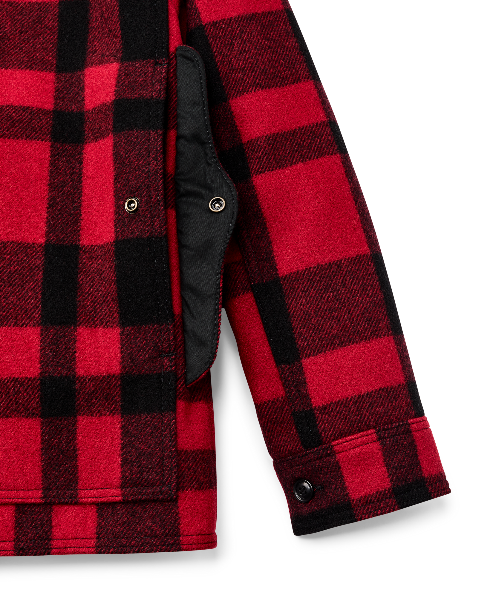 1940s Mackinaw Wool Cruiser Jacket - Red / Black Heritage Plaid - Image 6