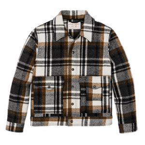 Mackinaw Wool Work Jacket - Blue Coal / Copper Heather Plaid