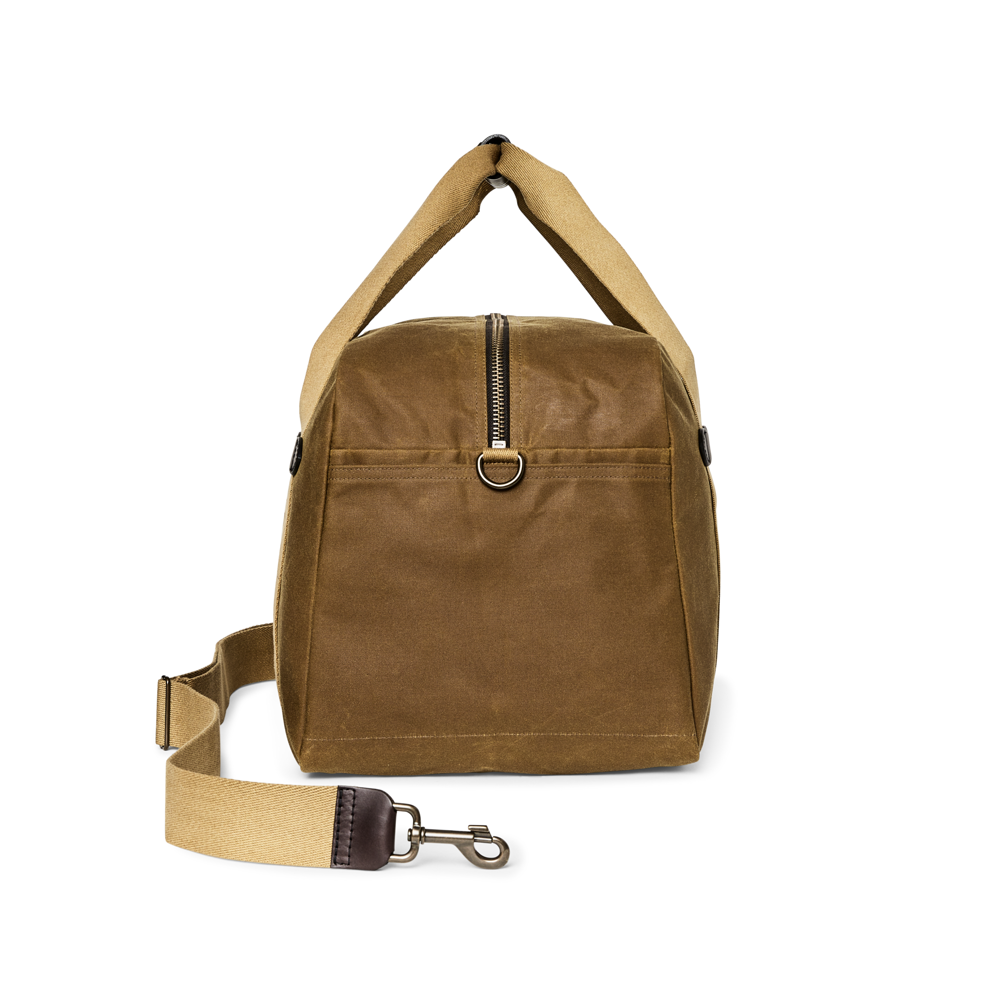 Medium Tin Cloth Duffle Bag - Dark Tan - Image 3