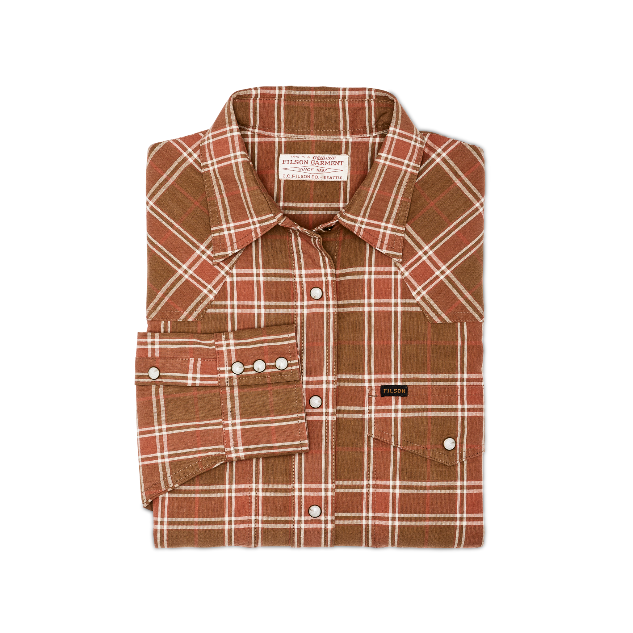Women's Western Flannel Shirt - Clay Dust - Image 3