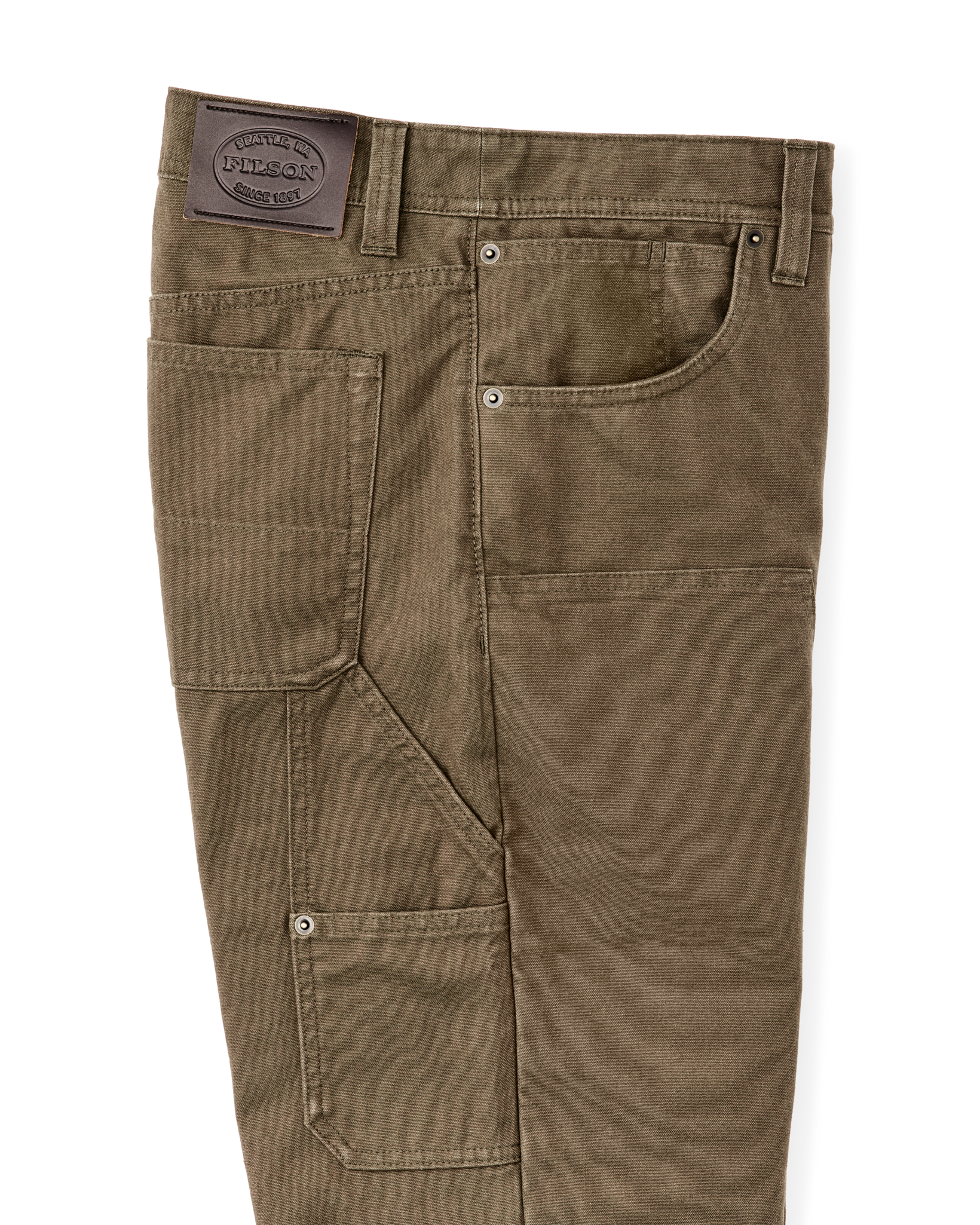 Dry Tin Double Front Pants - Marsh Olive - Image 4