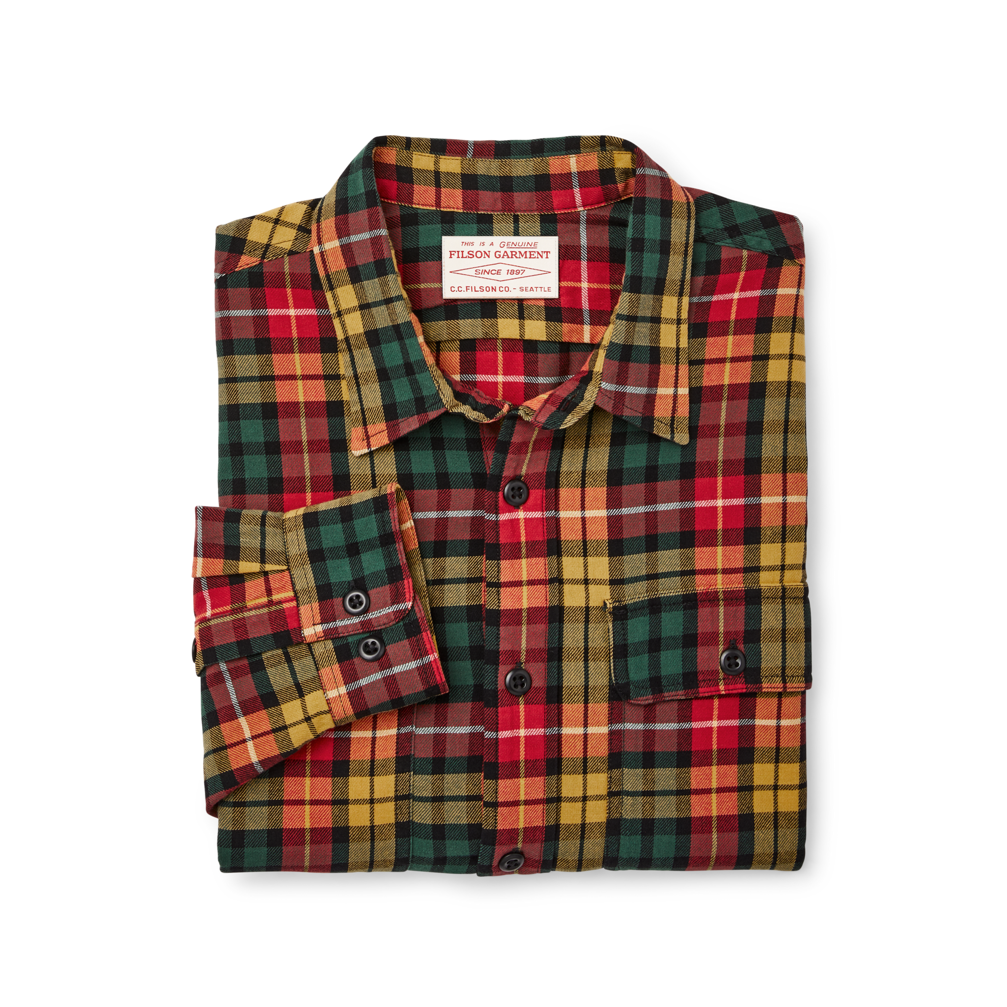 Scout Shirt - Spruce / Gold Plaid - Image 3