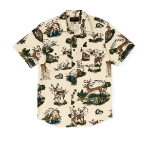Short Sleeve Lightweight Alaskan Guide Shirt - Vintage White / Deer