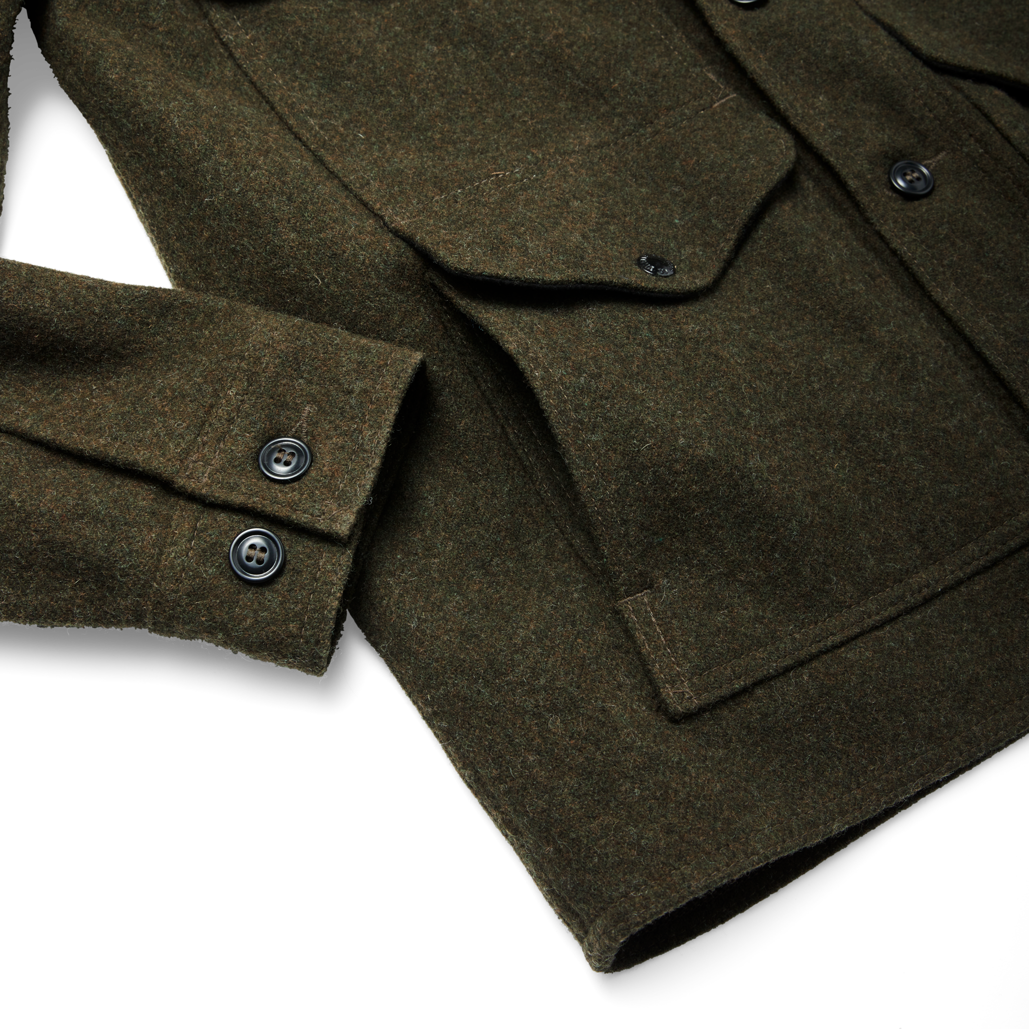 Mackinaw Wool Cruiser Jacket - Forest Green - Image 9