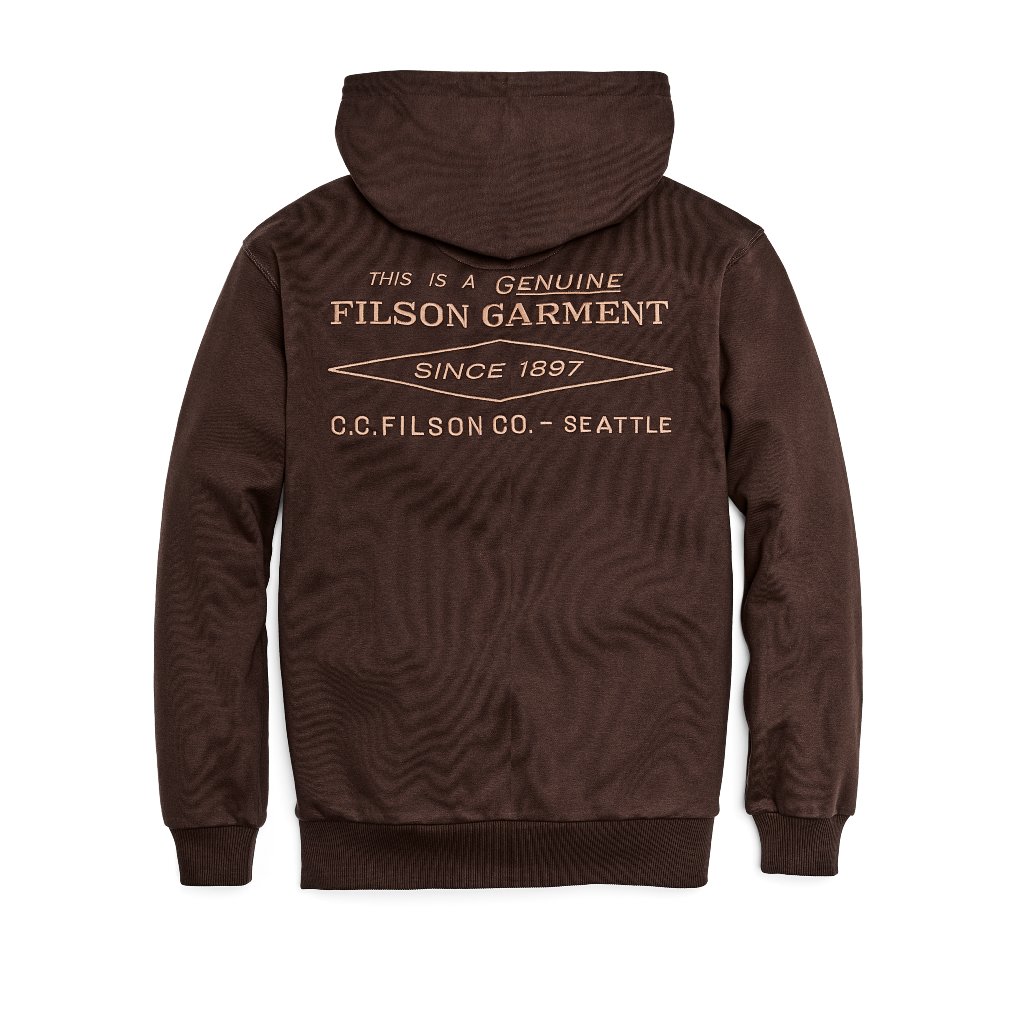 Prospector Embroidered Hoodie - Brown Diamond