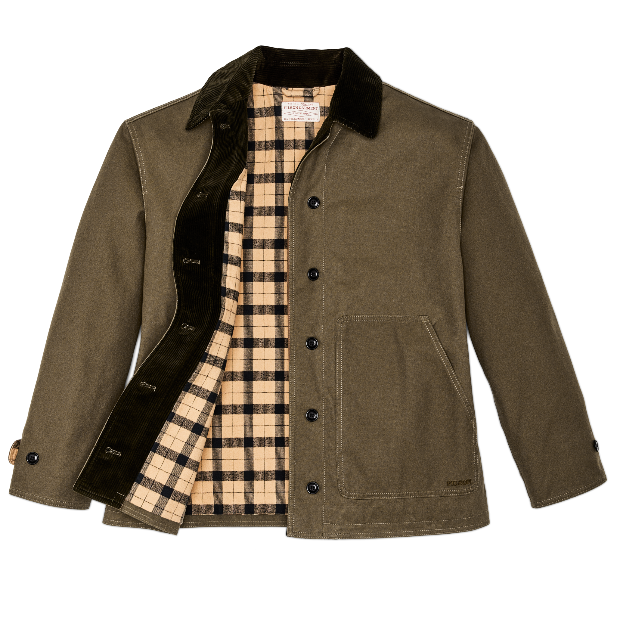 Women's Dry Tin Barn Coat - Marsh Olive - Image 3