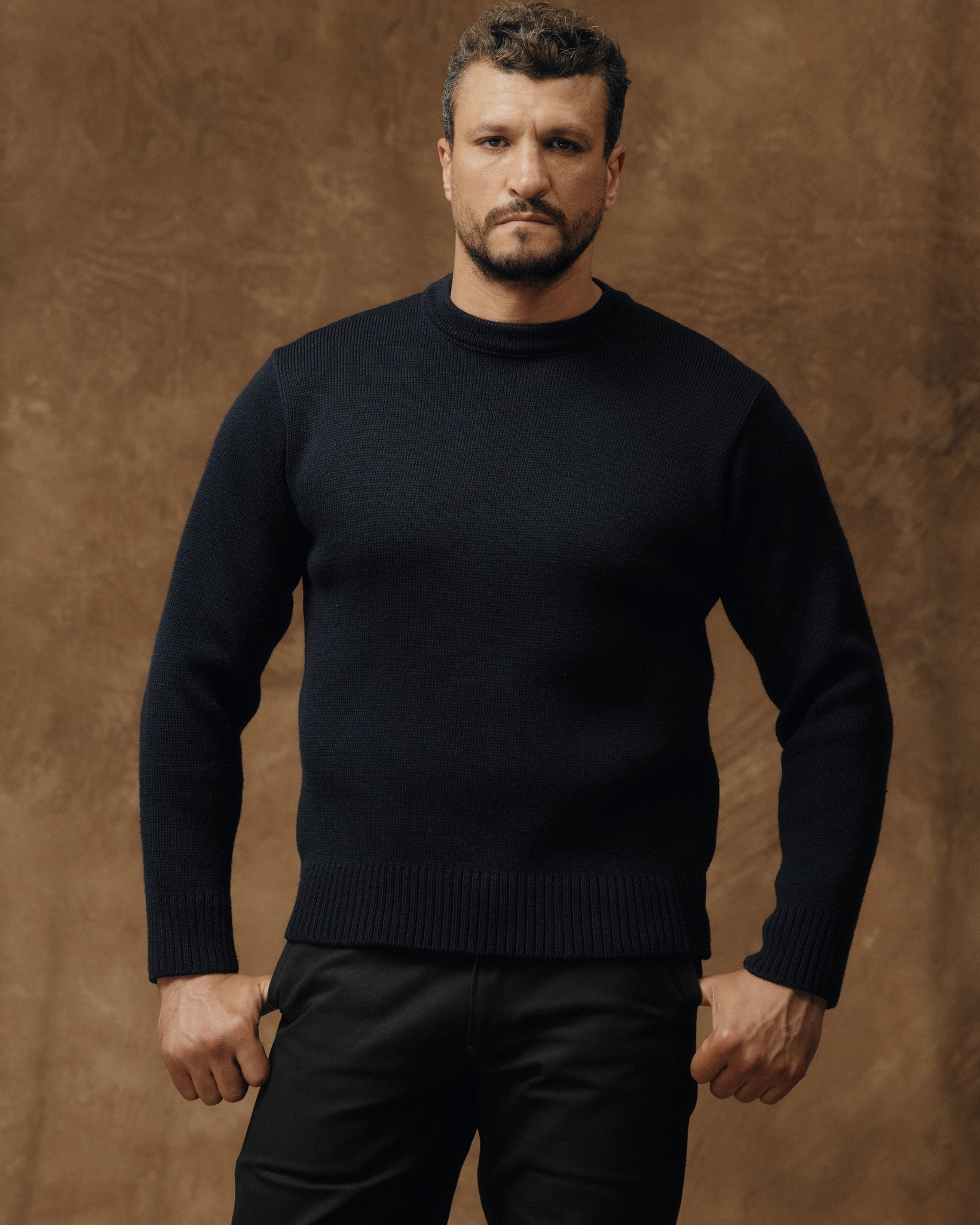 Crewneck Guide Sweater - Dark Navy