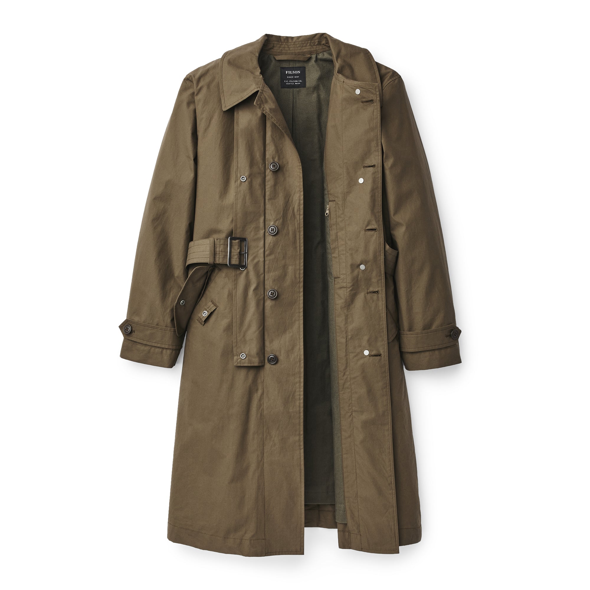 Women's Sawyer Trench Coat - Marsh Olive - Image 6
