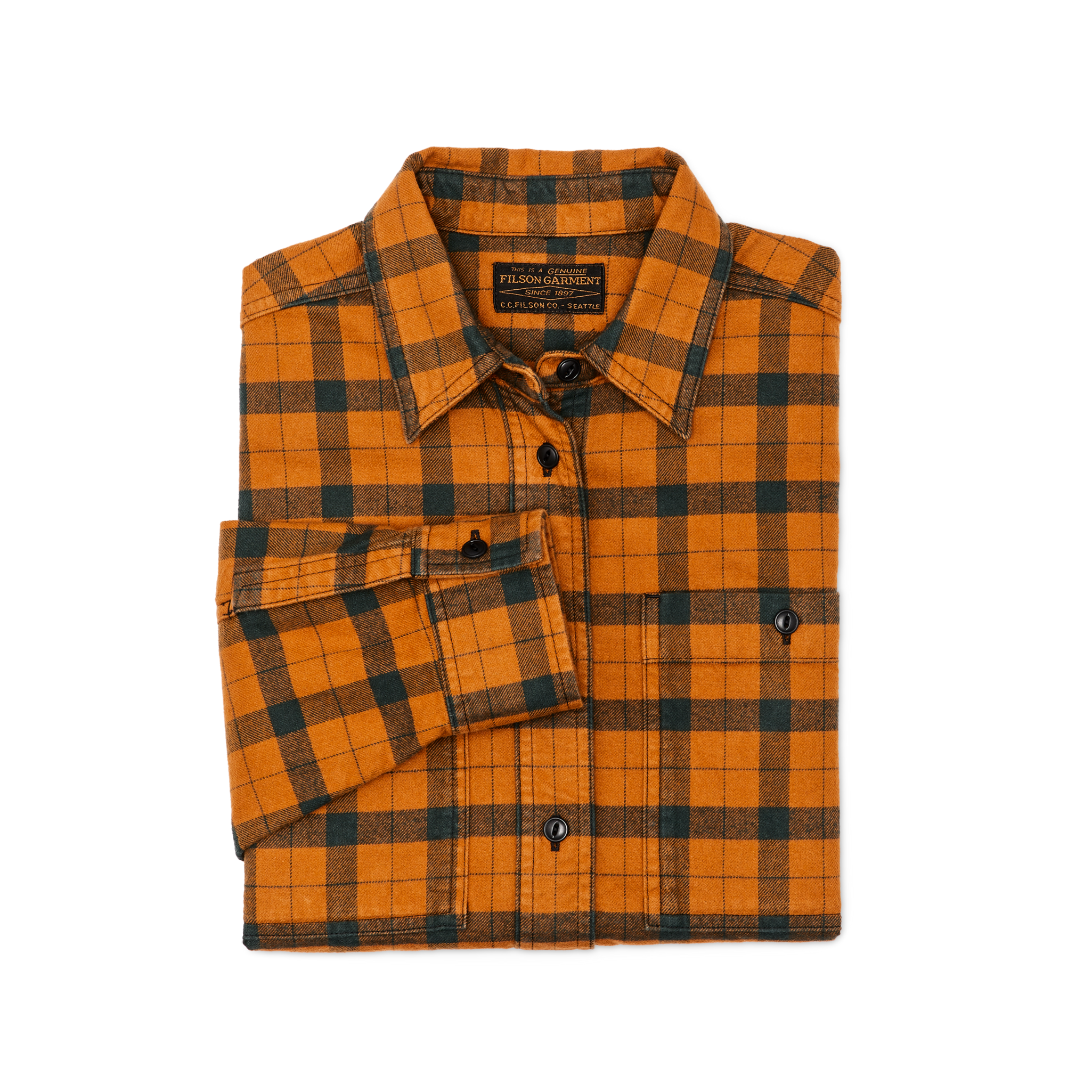 Women's Alaskan Guide Shirt - Spruce / Squash Plaid - Image 3
