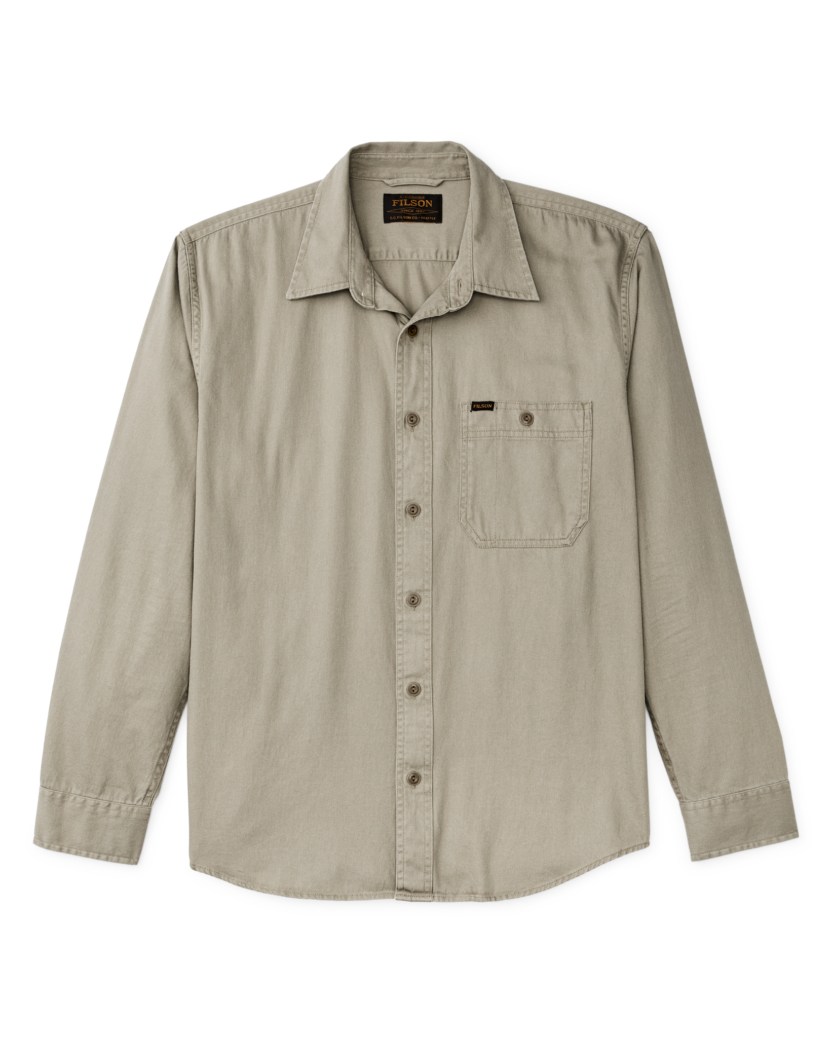 Shipwright Fine Twill Shirt - Gray Khaki