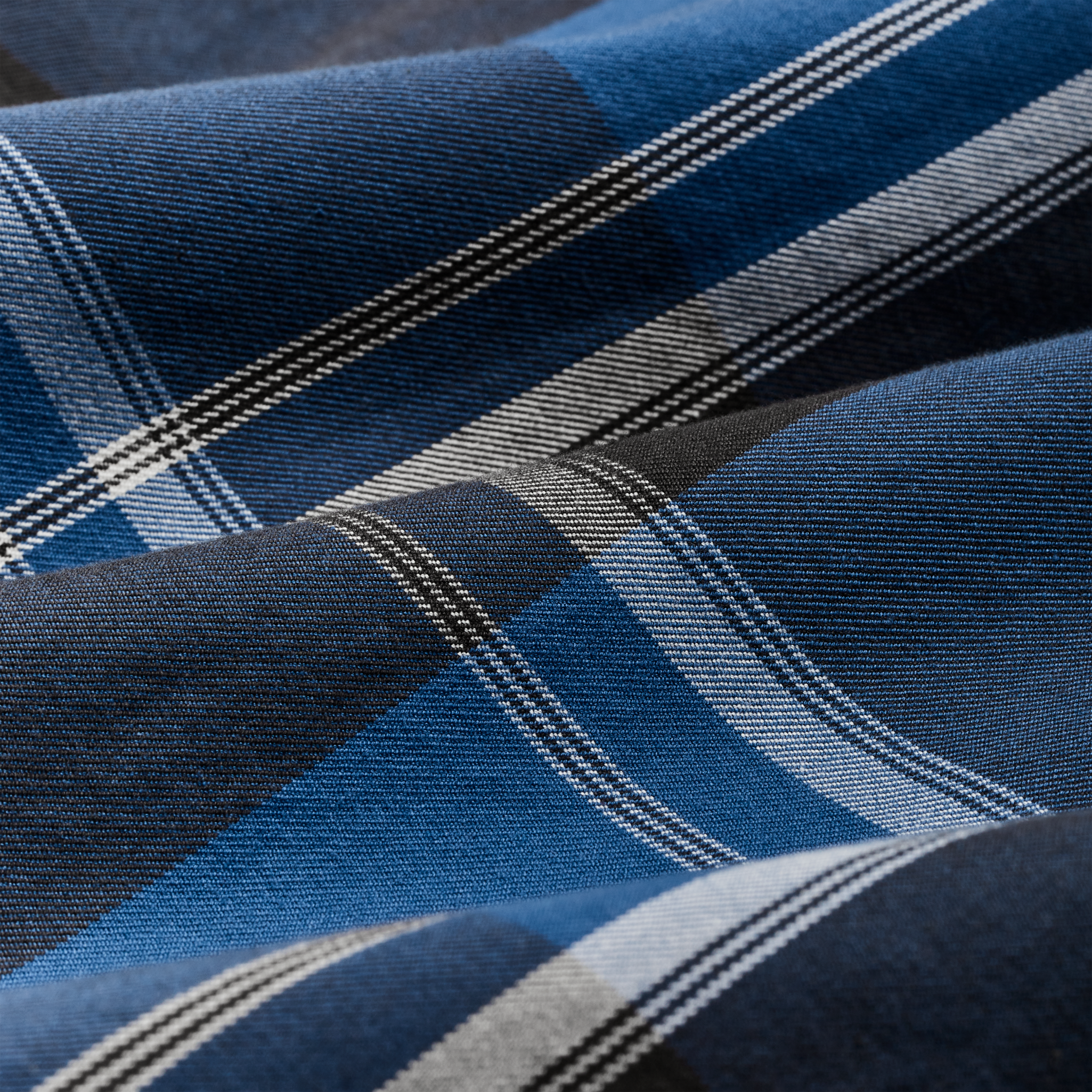 Lightweight Alaskan Guide Shirt - Blue / Faded Black / White Plaid - Image 6