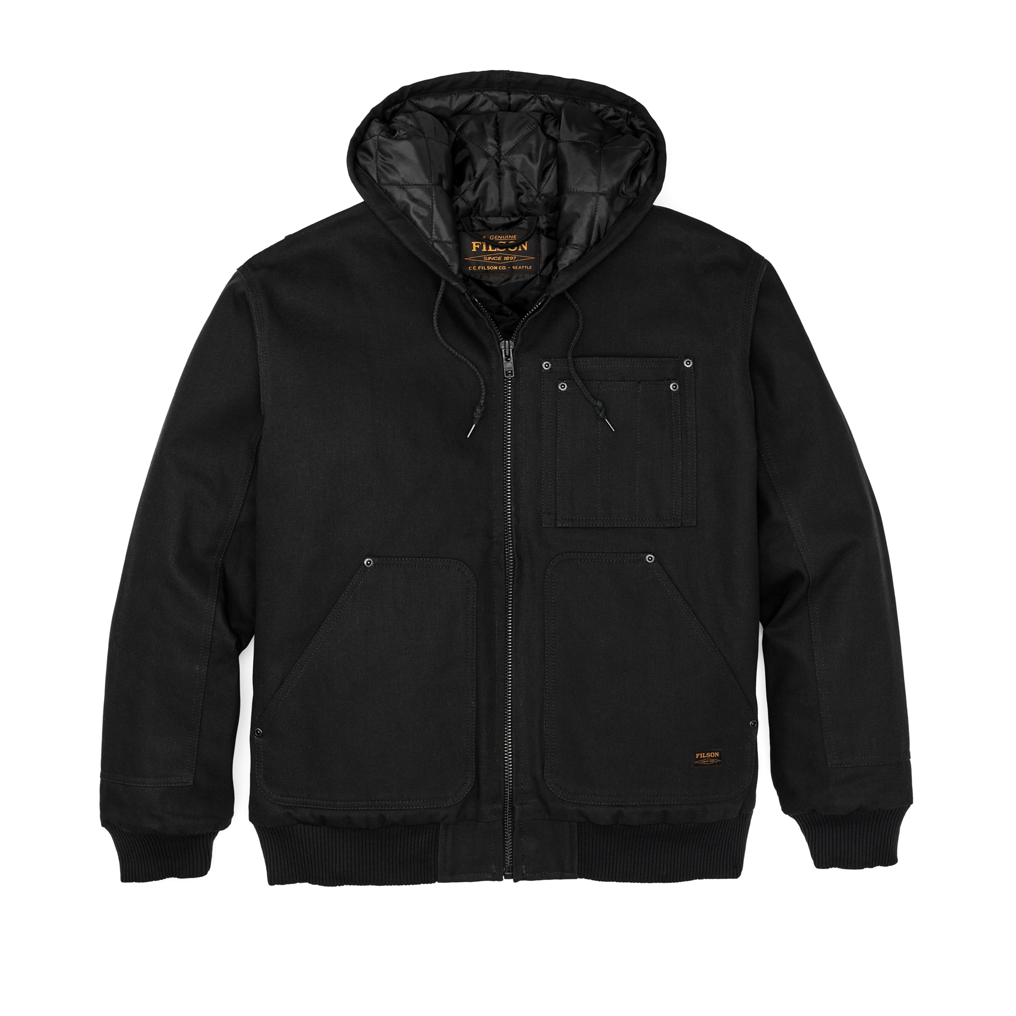 Worksmith Insulated Bomber Jacket - Black