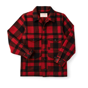 Mackinaw Wool Cruiser Jacket - Red/black Plaid