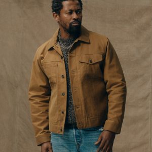 Tin Cloth Short Lined Cruiser Jacket - Dark Tan
