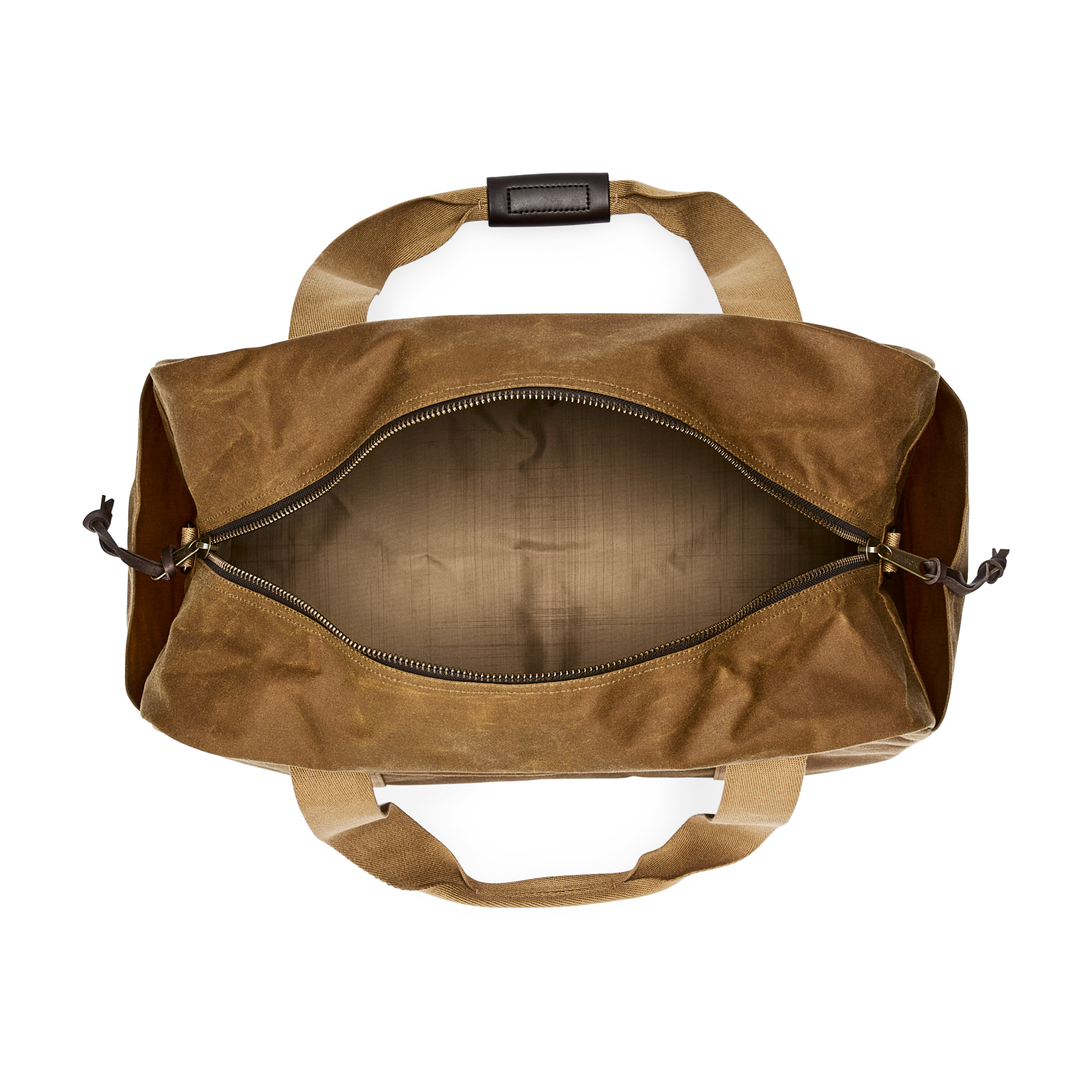 Medium Tin Cloth Duffle Bag - Dark Tan - Image 6