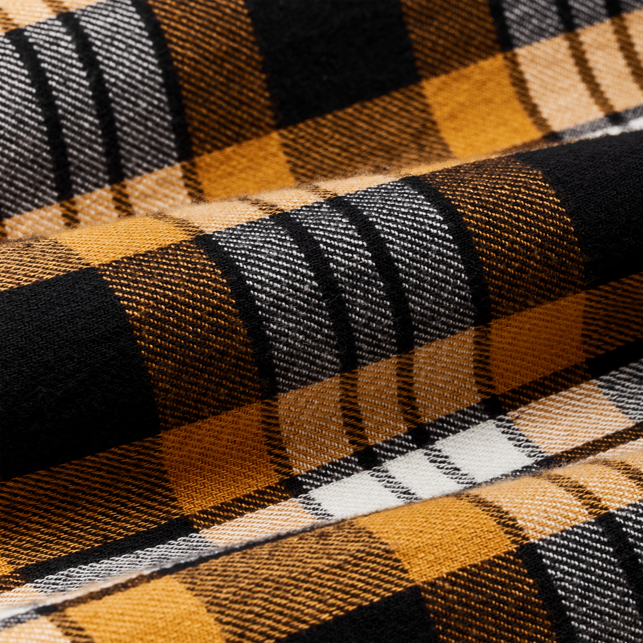 The Rangeland Flannel Shirt - Yellow / Faded Black Plaid - Image 4