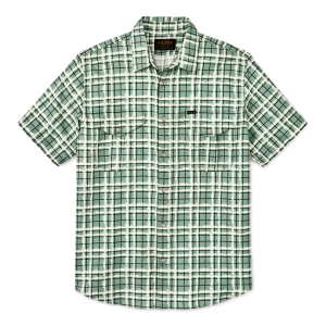 Short Sleeve Lightweight Alaskan Guide Shirt - Deep Sea / Speckle Plaid