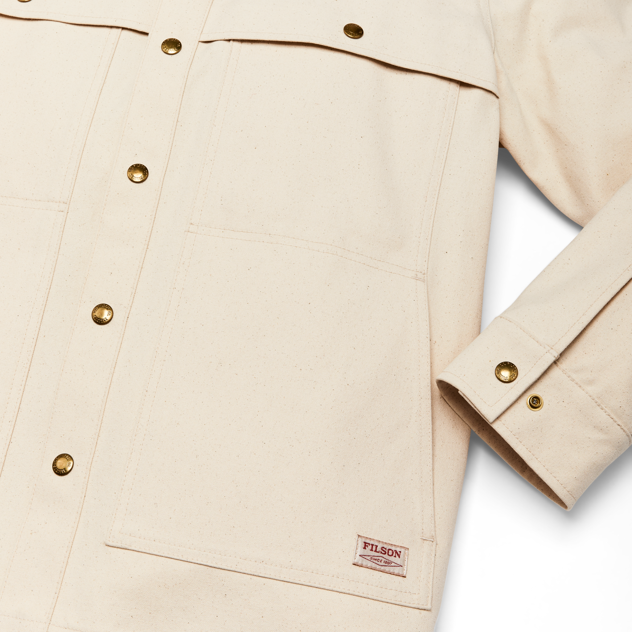 Dry Tin Cloth Forester Jac-shirt - Natural Seed - Image 5