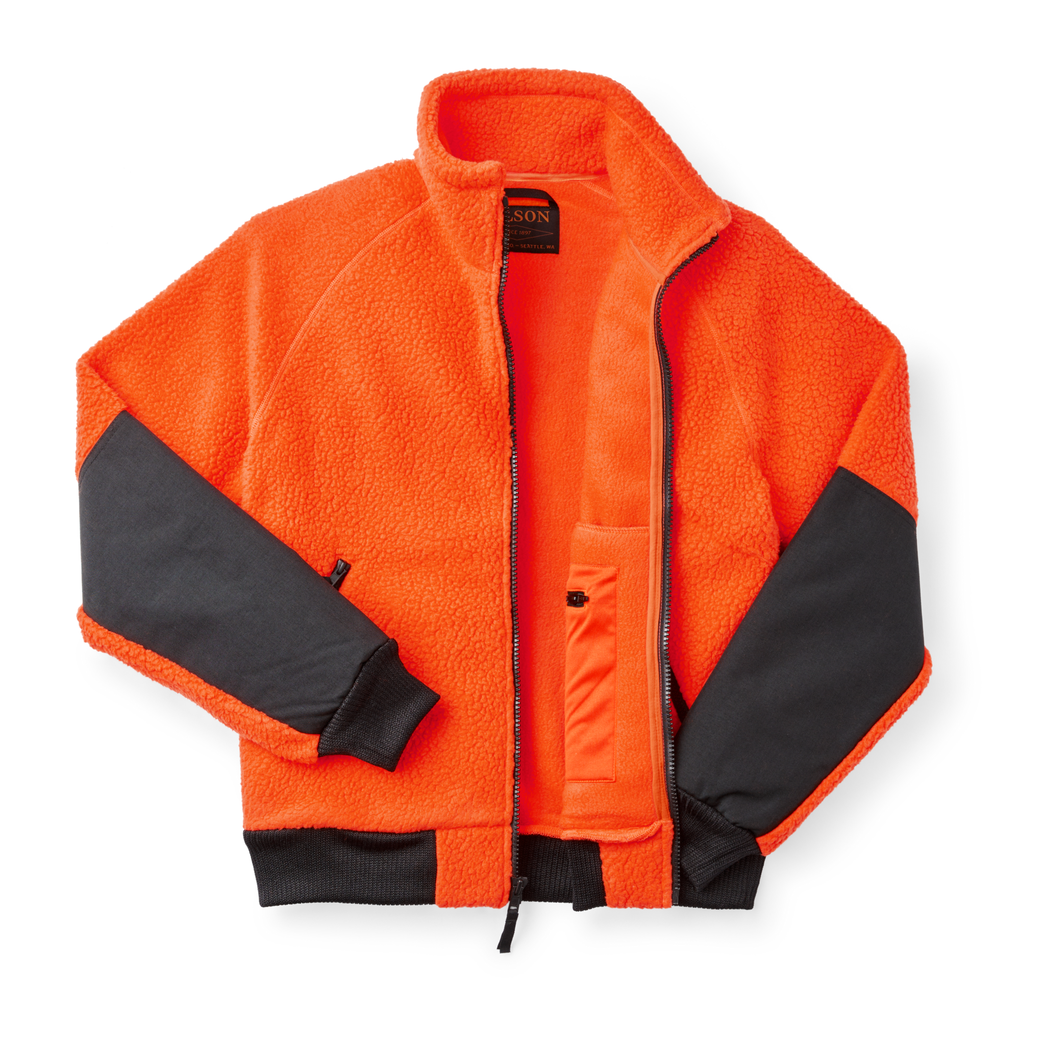 Sherpa Fleece Jacket - Flame - Image 3