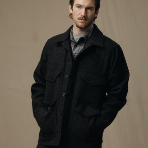 Mackinaw Wool Cruiser Jacket - Charcoal