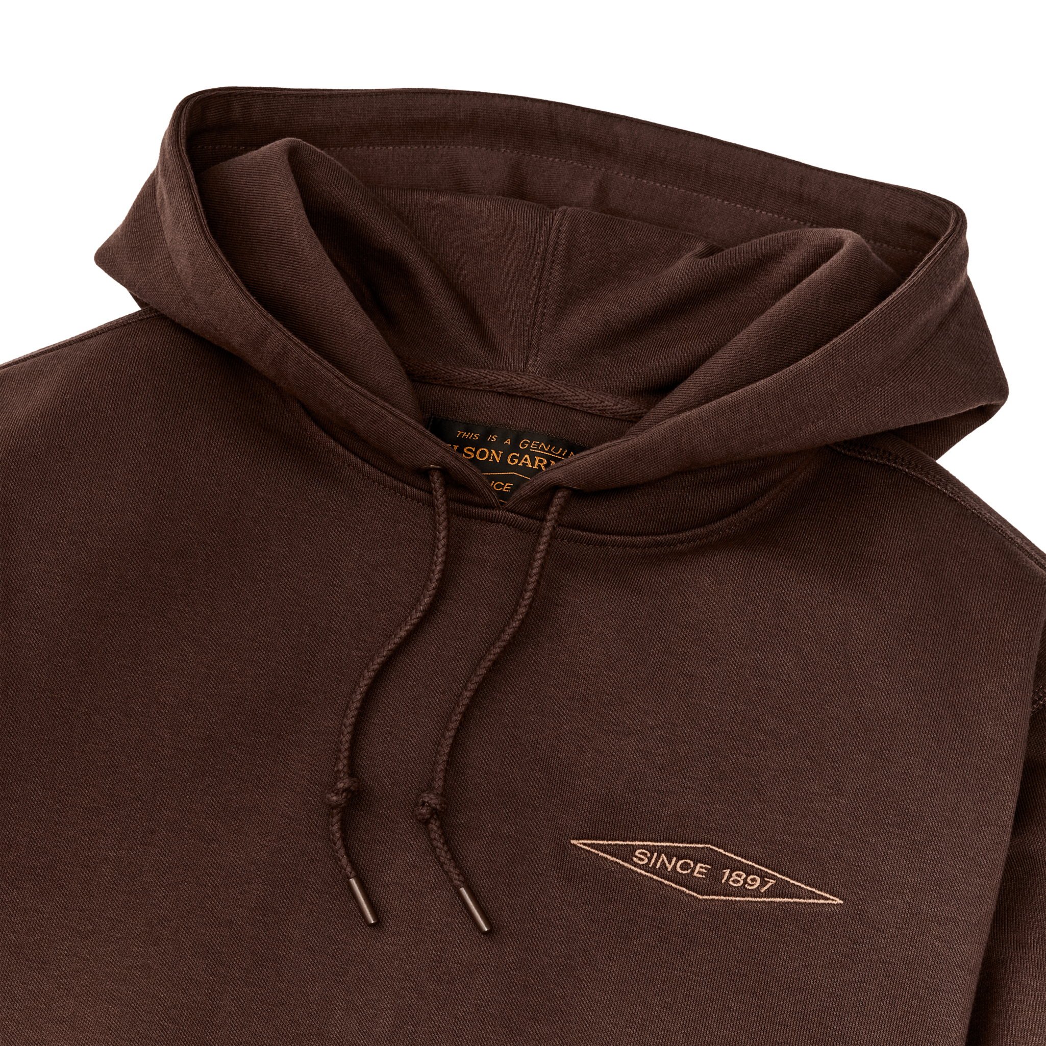 Prospector Embroidered Hoodie - Brown Diamond - Image 3