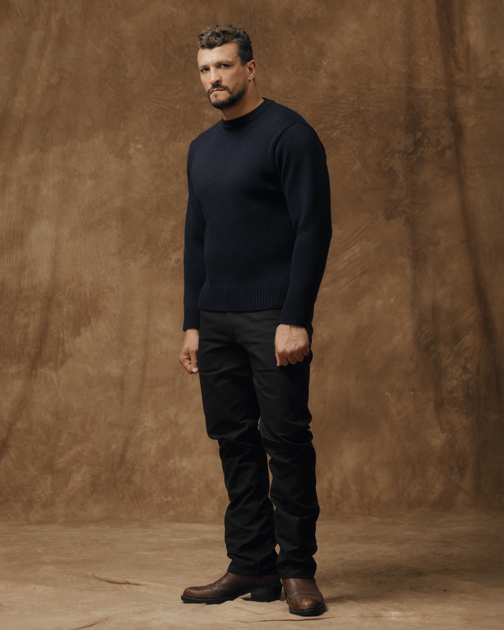 Crewneck Guide Sweater - Dark Navy - Image 5