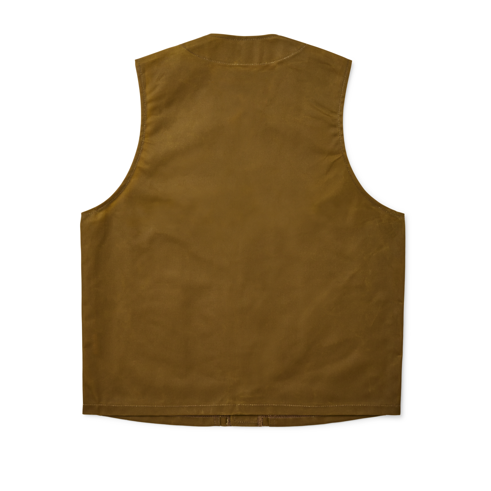 Oil Tin Cloth Vest - Dark Tan - Image 3