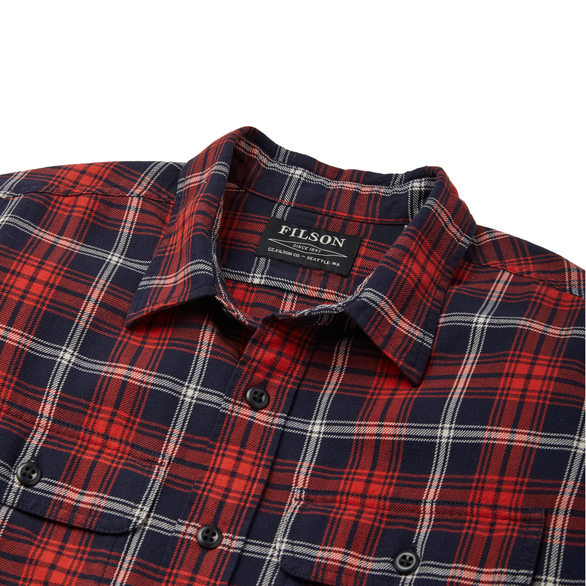 Scout Shirt - Navy/red/white Plaid - Image 4