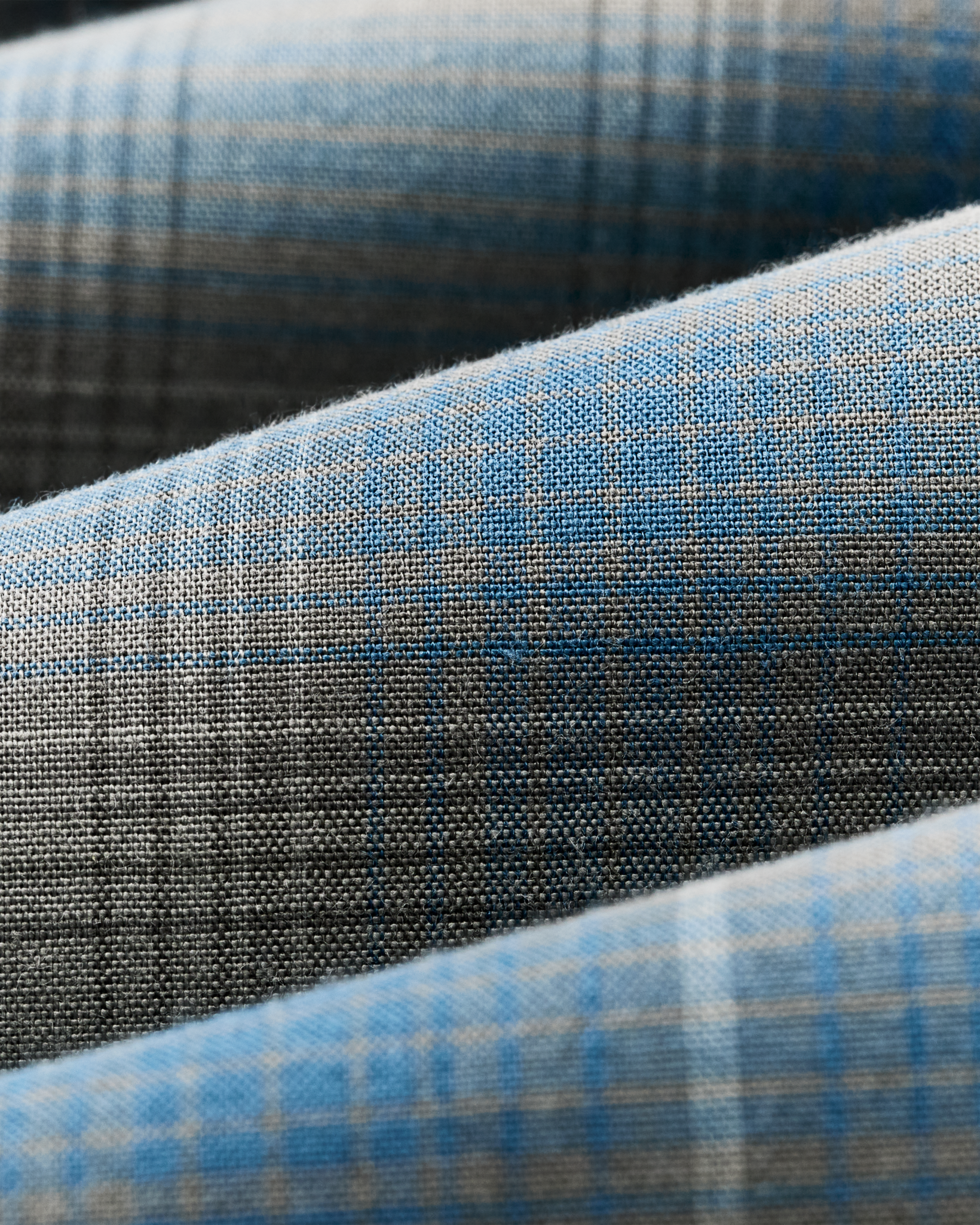 Twin Lakes Sport Shirt - Blue / Gray Plaid - Image 4